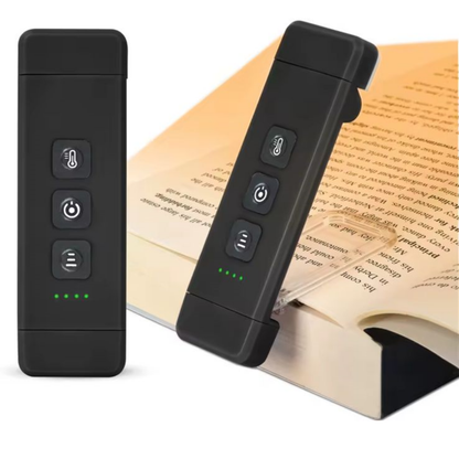 Luz led para libro con clip recargable