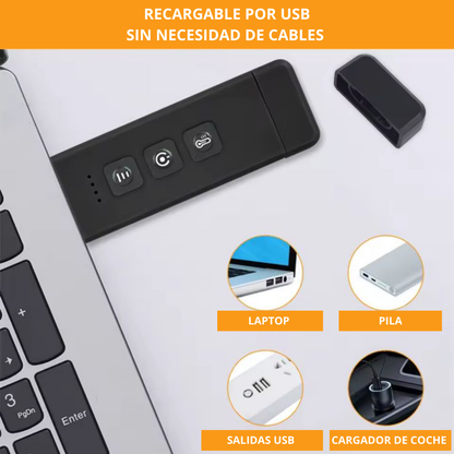 Luz led para libro con clip recargable