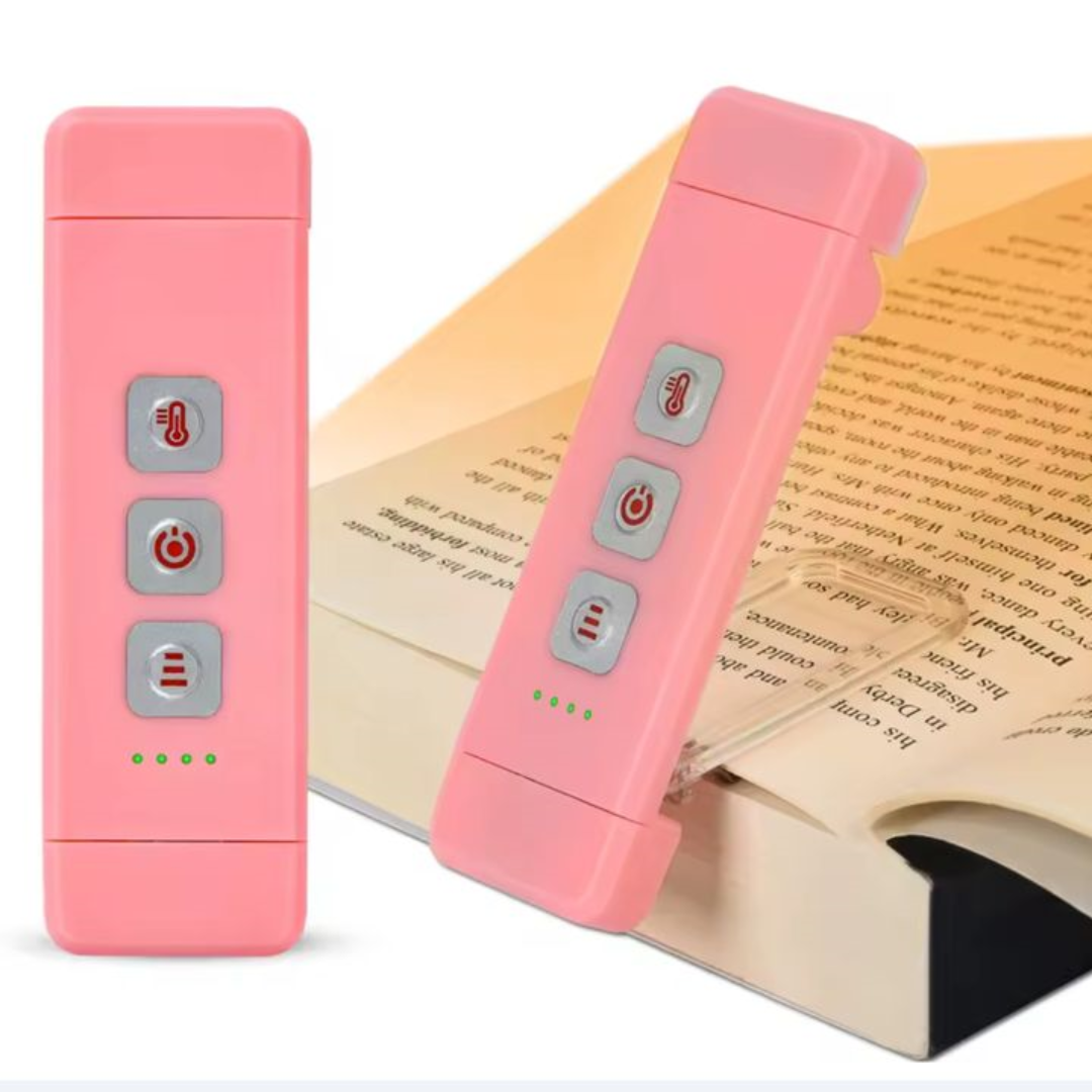Luz led para libro con clip recargable